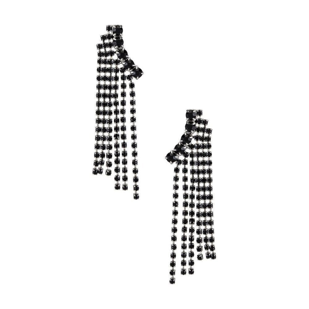 8 Other Reasons Audrey Earrings Black Womens Size OS
